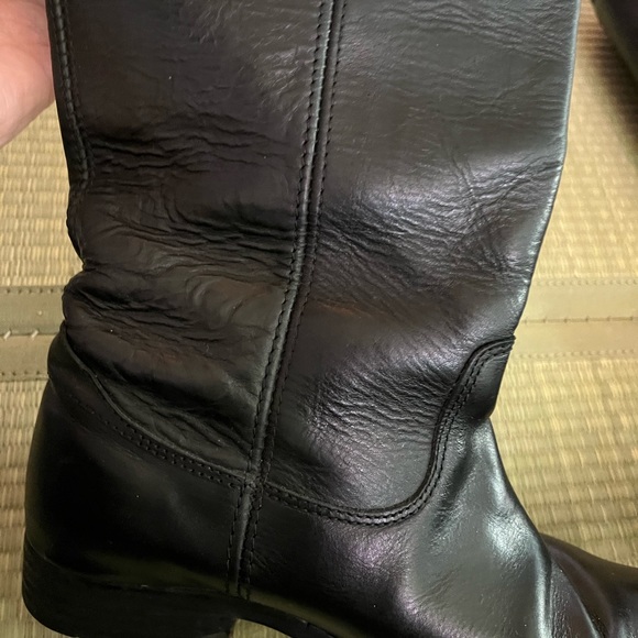 SALE Frye Melissa Button Leather Riding Boot Black Women Sz 6.5 - Picture 10 of 16